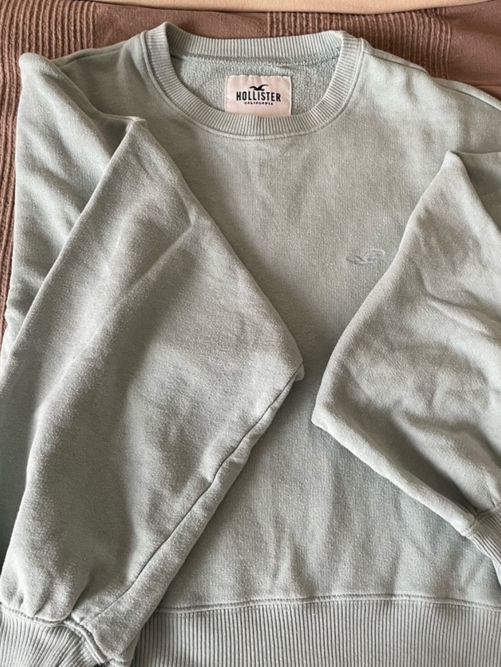 Hollister mint oversized slightly cropped crew neck